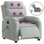 Light Gray Velvet Electric Massage Recliner by , Armchairs - Ref: Foro24-3205081, Price: 274,26 €, Discount: %