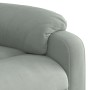 Light Gray Velvet Electric Massage Recliner by , Armchairs - Ref: Foro24-3205081, Price: 274,26 €, Discount: %