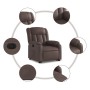 Sillón reclinable elevable eléctrico de cuero sintético marrón de , Sillones - Ref: Foro24-3205280, Precio: 330,51 €, Descuen...