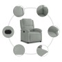 Sillón reclinable eléctrico de terciopelo gris claro de , Sillones - Ref: Foro24-3204278, Precio: 268,45 €, Descuento: %