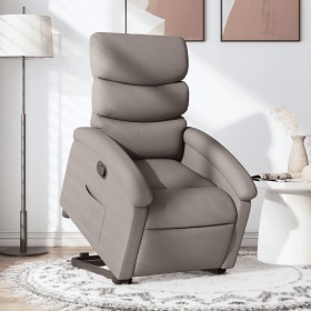 Sillón reclinable elevable tela gris taupe de , Sillones - Ref: Foro24-3203986, Precio: 269,03 €, Descuento: %