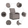 Liftable recliner taupe gray fabric by , Armchairs - Ref: Foro24-3203986, Price: 269,03 €, Discount: %