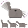 Sillón reclinable elevable tela gris taupe de , Sillones - Ref: Foro24-3205324, Precio: 327,99 €, Descuento: %