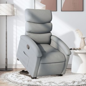 Sillón reclinable elevable de tela gris claro de , Sillones - Ref: Foro24-3203978, Precio: 250,32 €, Descuento: %