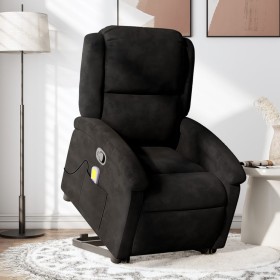 Black Velvet Liftable Massage Recliner by , Armchairs - Ref: Foro24-3204317, Price: 288,56 €, Discount: %