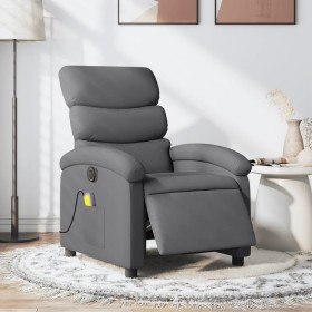 Electric massage recliner dark gray fabric by , Armchairs - Ref: Foro24-3203967, Price: 267,51 €, Discount: %