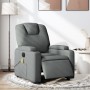 Sillón reclinable de masaje eléctrico tela gris oscuro de , Sillones - Ref: Foro24-3204357, Precio: 281,72 €, Descuento: %