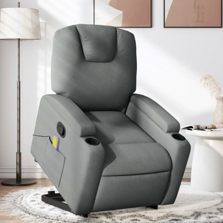 Dark Gray Fabric Reclining Foot Massage Chair by , Armchairs - Ref: Foro24-3204381, Price: 300,14 €, Discount: %