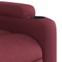 Sillón reclinable de masaje elevable tela rojo tinto de , Sillones - Ref: Foro24-3204383, Precio: 277,13 €, Descuento: %