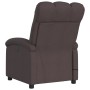 Sillón reclinable de masaje eléctrico tela marrón oscuro de , Sillones - Ref: Foro24-3204085, Precio: 274,71 €, Descuento: %