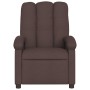 Sillón reclinable de masaje eléctrico tela marrón oscuro de , Sillones - Ref: Foro24-3204085, Precio: 274,71 €, Descuento: %