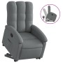 Sillón reclinable elevable de tela gris oscuro de , Sillones - Ref: Foro24-3204093, Precio: 256,51 €, Descuento: %