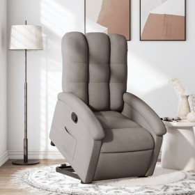 Sillón reclinable elevable tela gris taupe de , Sillones - Ref: Foro24-3204100, Precio: 271,99 €, Descuento: %