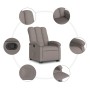 Liftable recliner taupe gray fabric by , Armchairs - Ref: Foro24-3204100, Price: 271,99 €, Discount: %