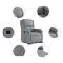 Sillón reclinable eléctrico tela gris claro de , Sillones - Ref: Foro24-3204140, Precio: 256,24 €, Descuento: %