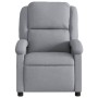 Sillón reclinable eléctrico tela gris claro de , Sillones - Ref: Foro24-3204140, Precio: 256,24 €, Descuento: %