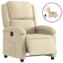 Sillón reclinable eléctrico de tela crema de , Sillones - Ref: Foro24-3204149, Precio: 249,25 €, Descuento: %