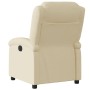 Sillón reclinable eléctrico de tela crema de , Sillones - Ref: Foro24-3204149, Precio: 249,25 €, Descuento: %