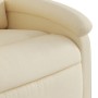 Sillón reclinable de masaje eléctrico tela color crema de , Sillones - Ref: Foro24-3204161, Precio: 276,96 €, Descuento: %