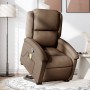 Brown Fabric Foot Recliner Massage Chair by , Armchairs - Ref: Foro24-3204180, Price: 291,99 €, Discount: %