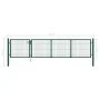 Green steel garden gate 350x75 cm by vidaXL, garden gates - Ref: Foro24-144304, Price: 262,29 €, Discount: %