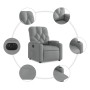 Sillón reclinable eléctrico tela gris claro de , Sillones - Ref: Foro24-3204686, Precio: 259,38 €, Descuento: %