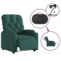 Sillón reclinable eléctrico tela verde oscuro de , Sillones - Ref: Foro24-3204692, Precio: 251,62 €, Descuento: %