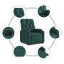 Sillón reclinable eléctrico tela verde oscuro de , Sillones - Ref: Foro24-3204692, Precio: 251,62 €, Descuento: %