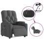 Sillón reclinable de masaje eléctrico tela gris oscuro de , Sillones - Ref: Foro24-3204699, Precio: 281,88 €, Descuento: %