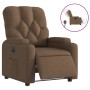 Sillón reclinable eléctrico de tela marrón de , Sillones - Ref: Foro24-3204690, Precio: 251,62 €, Descuento: %