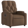 Sillón reclinable eléctrico de tela marrón de , Sillones - Ref: Foro24-3204690, Precio: 251,62 €, Descuento: %