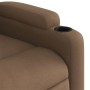 Sillón reclinable eléctrico de tela marrón de , Sillones - Ref: Foro24-3204690, Precio: 251,62 €, Descuento: %