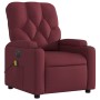 Sillón de masaje reclinable eléctrico tela rojo tinto de , Sillones - Ref: Foro24-3204701, Precio: 282,20 €, Descuento: %