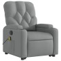 Sillón de masaje reclinable de pie de tela gris claro de , Sillones - Ref: Foro24-3204722, Precio: 304,56 €, Descuento: %