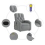 Sillón de masaje reclinable de pie de tela gris claro de , Sillones - Ref: Foro24-3204722, Precio: 304,56 €, Descuento: %