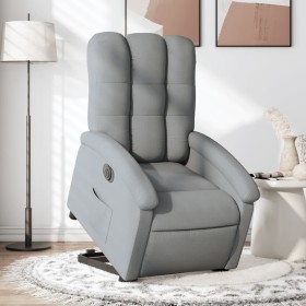 Sillón eléctrico reclinable elevable de tela gris claro de , Sillones - Ref: Foro24-3204116, Precio: 312,08 €, Descuento: %