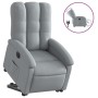 Sillón eléctrico reclinable elevable de tela gris claro de , Sillones - Ref: Foro24-3204116, Precio: 301,68 €, Descuento: %