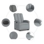 Sillón eléctrico reclinable elevable de tela gris claro de , Sillones - Ref: Foro24-3204116, Precio: 301,68 €, Descuento: %