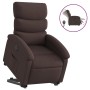 Sillón eléctrico reclinable elevable de tela marrón oscuro de , Sillones - Ref: Foro24-3204007, Precio: 307,86 €, Descuento: %