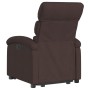 Sillón eléctrico reclinable elevable de tela marrón oscuro de , Sillones - Ref: Foro24-3204007, Precio: 307,86 €, Descuento: %