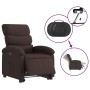 Dark Brown Fabric Electric Liftable Recliner Chair by , Armchairs - Ref: Foro24-3204007, Price: 307,86 €, Discount: %