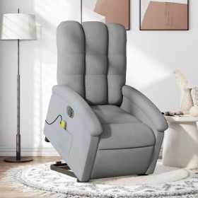 Sillón de masaje eléctrico reclinable elevable tela gris claro de , Sillones - Ref: Foro24-3204128, Precio: 304,99 €, Descuen...