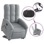 Liftable reclining electric massage chair light gray fabric by , Armchairs - Ref: Foro24-3204128, Price: 305,99 €, Discount: %