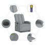 Liftable reclining electric massage chair light gray fabric by , Armchairs - Ref: Foro24-3204128, Price: 305,99 €, Discount: %