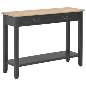 Black wooden console table 110x35x80 cm by vidaXL, Side tables - Ref: Foro24-249903, Price: 176,78 €, Discount: %