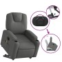 Sillón de masaje eléctrico reclinable elevable tela gris oscuro de , Sillones - Ref: Foro24-3204405, Precio: 339,90 €, Descue...