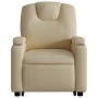 Sillón de masaje eléctrico reclinable elevable tela crema de , Sillones - Ref: Foro24-3204413, Precio: 340,99 €, Descuento: %