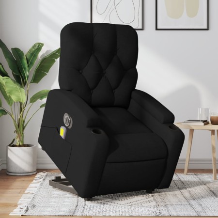 Black Fabric Liftable Reclining Electric Massage Chair by , Armchairs - Ref: Foro24-3204748, Price: 349,04 €, Discount: %