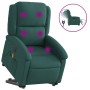 Sillón masaje eléctrico reclinable elevable tela verde oscuro de , Sillones - Ref: Foro24-3204206, Precio: 329,95 €, Descuent...