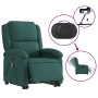 Sillón masaje eléctrico reclinable elevable tela verde oscuro de , Sillones - Ref: Foro24-3204206, Precio: 329,95 €, Descuent...